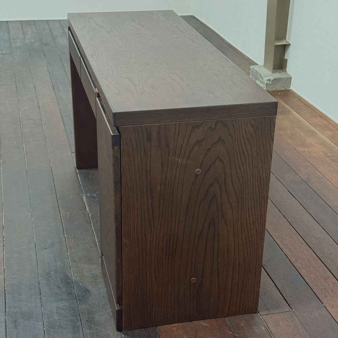 H21K70 上ヶ嶋木工 レスター コンパクトデスク キャビネット300