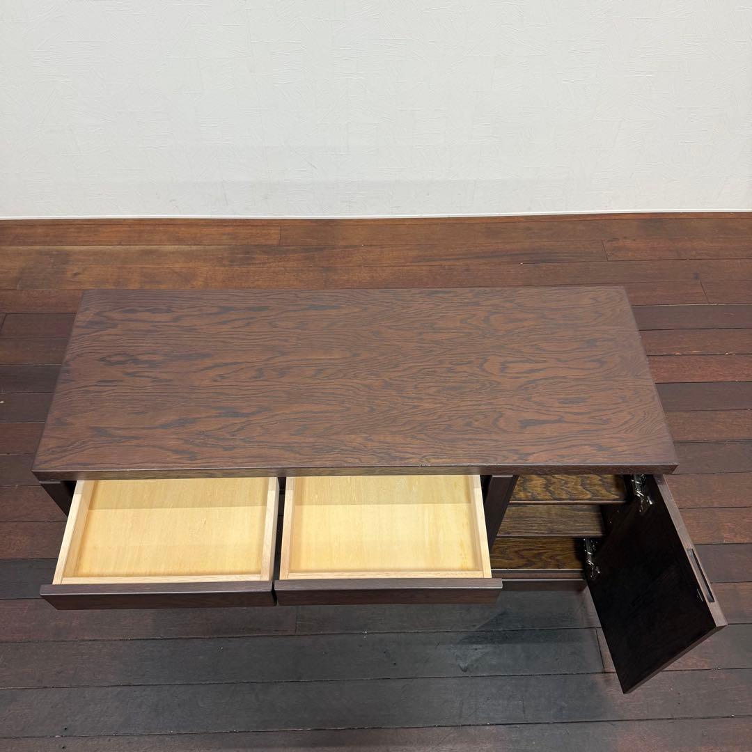 H21K70 上ヶ嶋木工 レスター コンパクトデスク キャビネット300