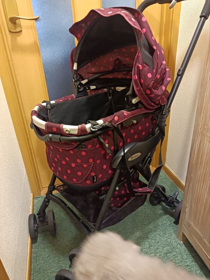 Compet コムペットミリミリ ルビードット 軽量分離型ペットカート