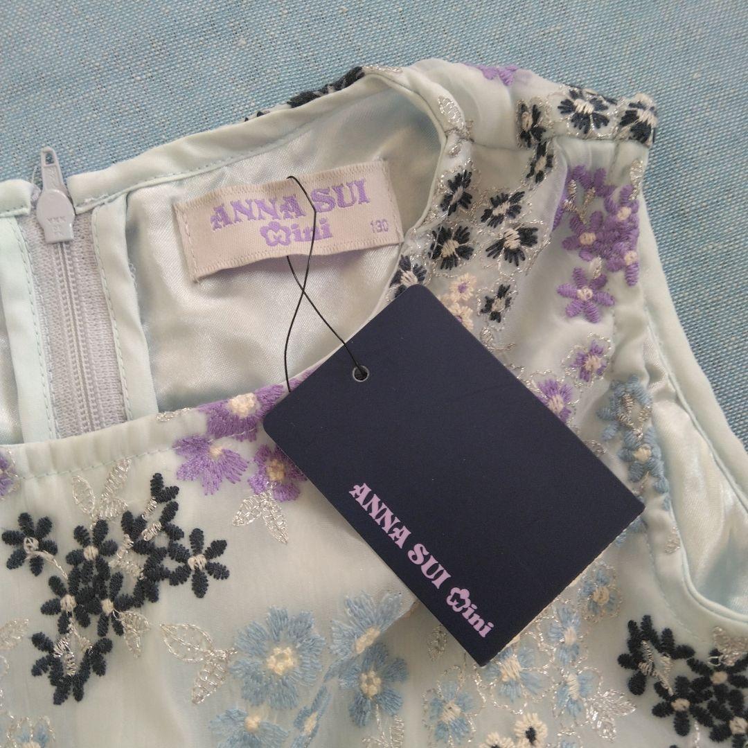 ANNA SUI 花柄ノースリーブワンピース 130
