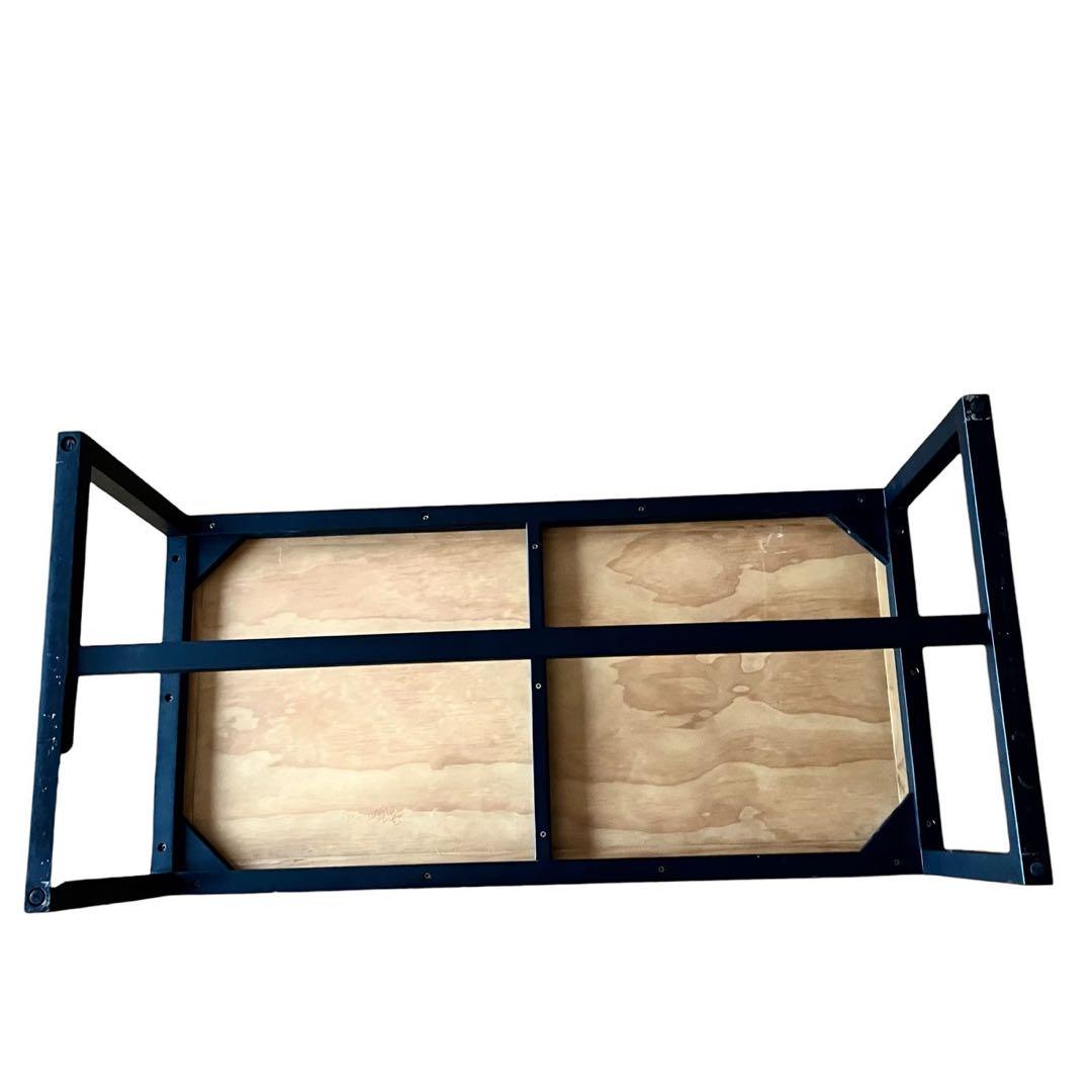 ヘリンボーン ローテーブル カフェテーブル インダストリアル 幅100cm