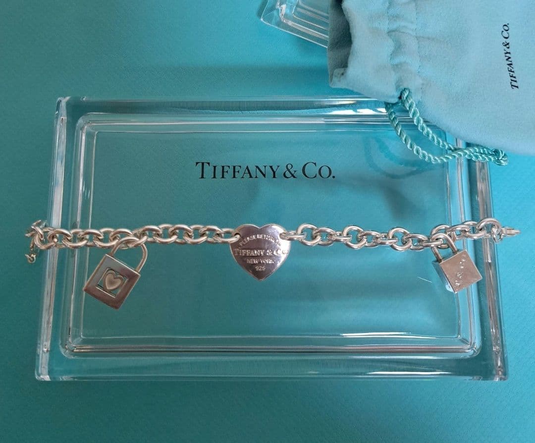 専用 ティファニー ハート カデナ キューブ シルバーブレスレット
