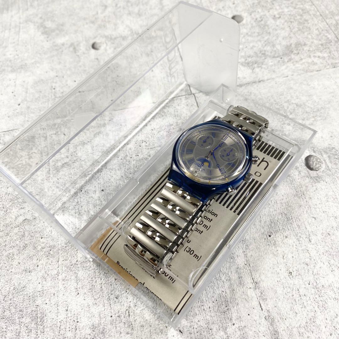 未使用品 スウォッチ クロノグラフ MOON DATE SCN402 1995年