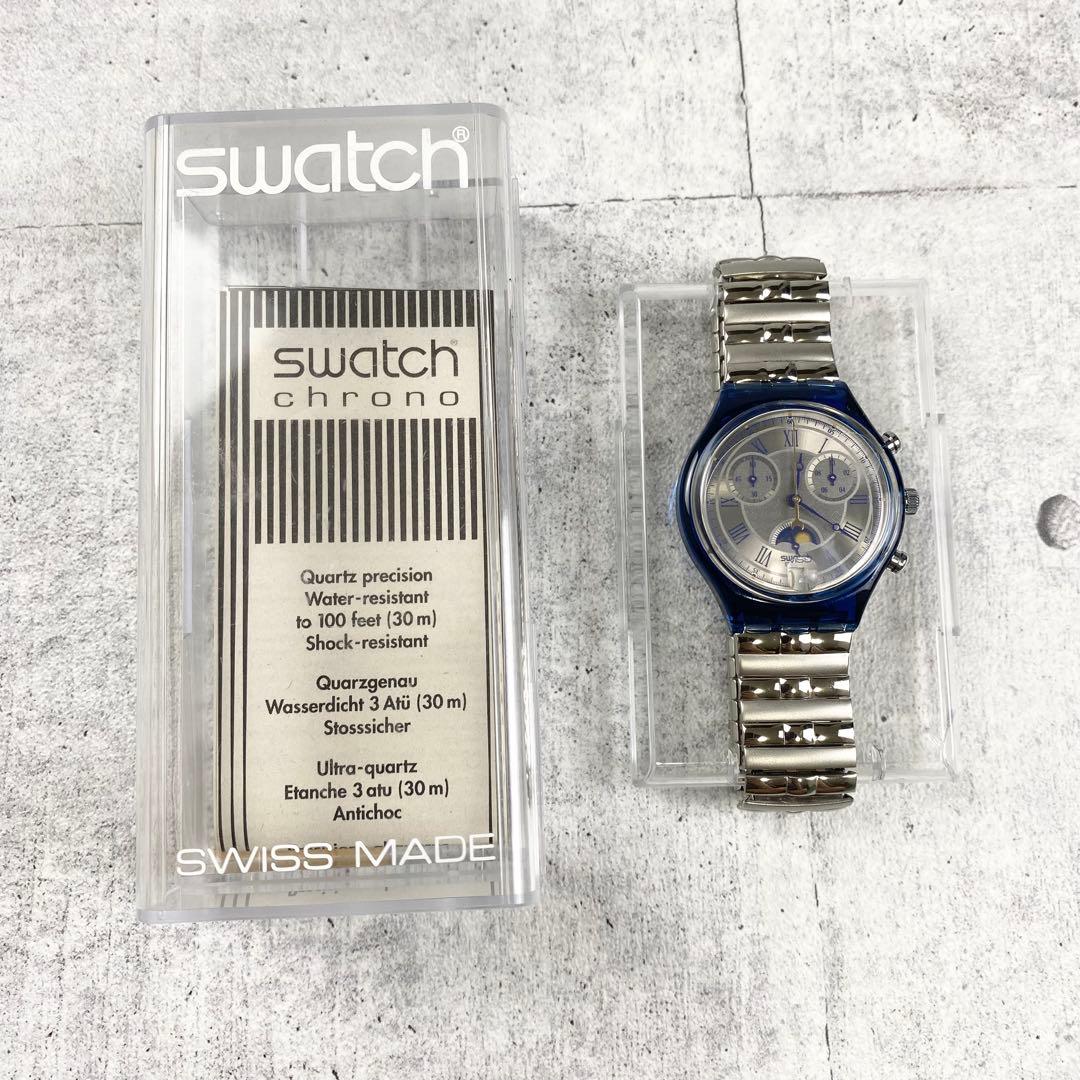 未使用品 スウォッチ クロノグラフ MOON DATE SCN402 1995年