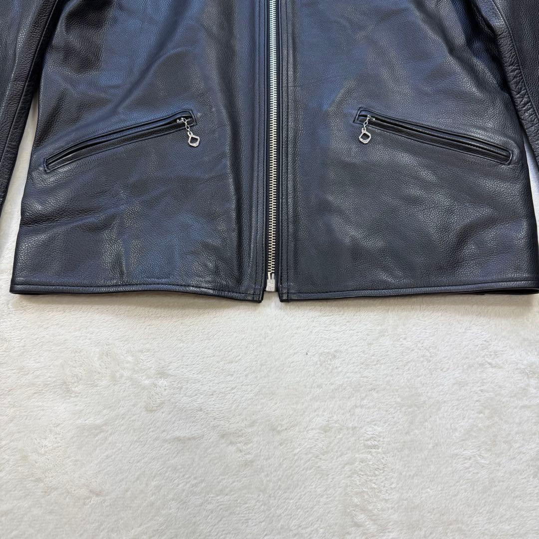 極美品 SCYE サイ 牛革 カウレザー シングルライダース ブラック 38 M