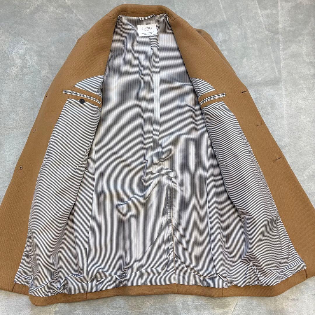 美品✨EDIFICE 48サイズ キャメル チェスターコート