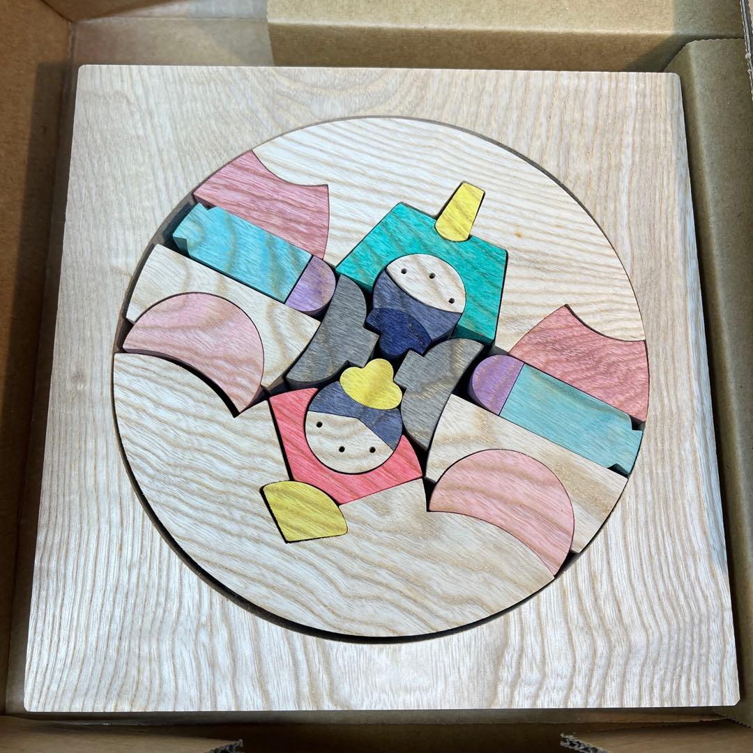 たもと円びな　小黒三郎　組み木　雛人形　お雛様　木製　遊プラン　ひな祭り