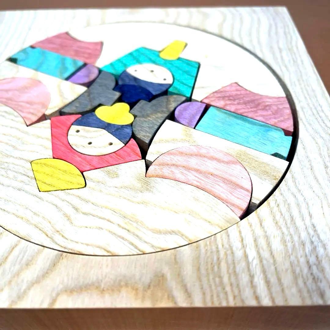 たもと円びな　小黒三郎　組み木　雛人形　お雛様　木製　遊プラン　ひな祭り