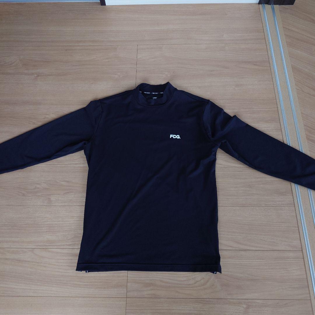 Fides Golf 長袖ハイネックシャツ XL 黒