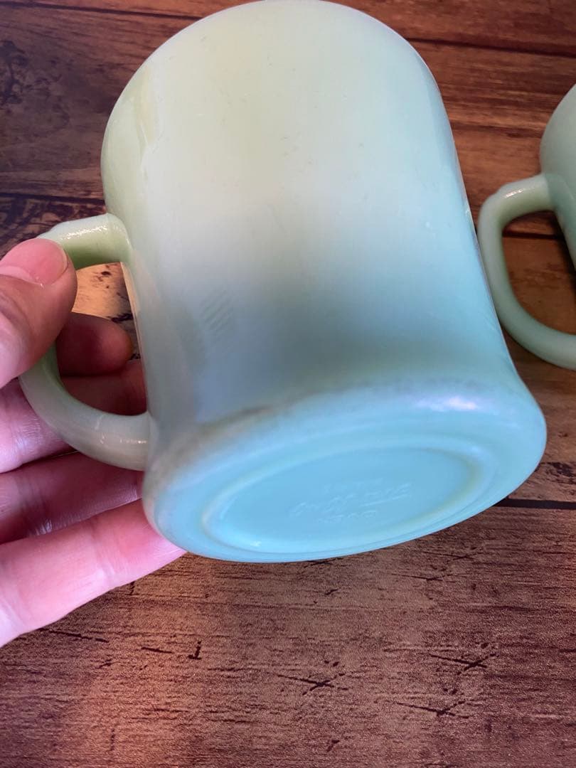 Fire-King ファイヤーキング マグ 1950年代　初期 肉厚　3個