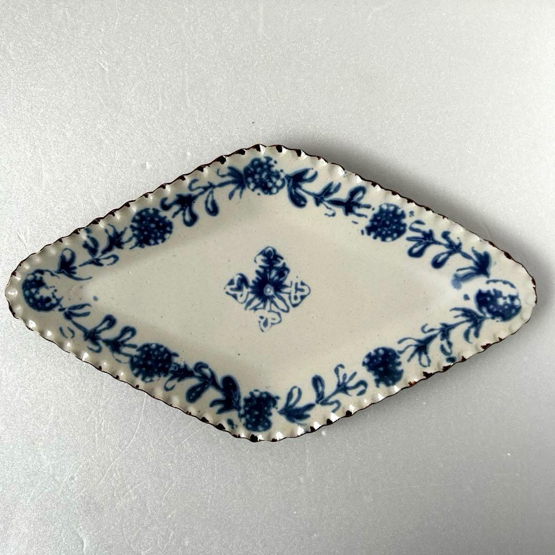 伊藤聡信さんの印判　菱形皿　1枚