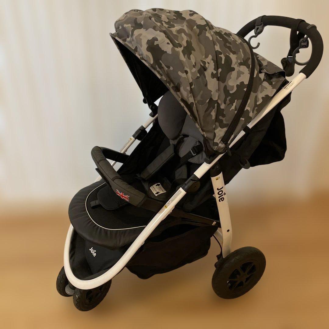 【美品限定品】Joie 迷彩柄 ベビーカー　カモフラ柄　3輪バギー　ジョイーA型