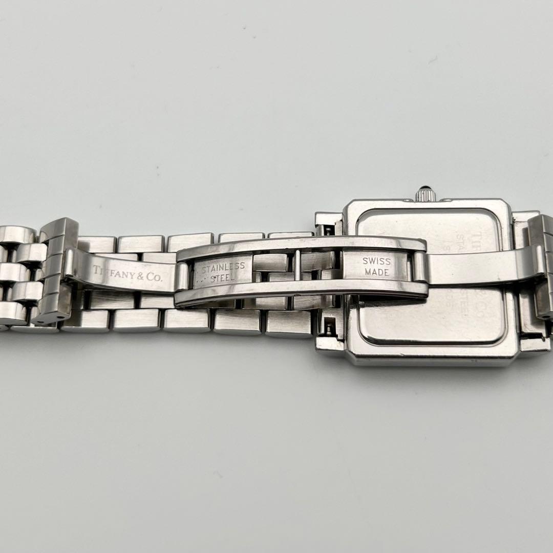 【新品電池 稼働】Tiffany&Co. クラシックスクエア ローマン クォーツ