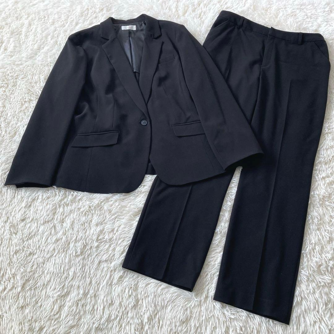 極美品✨　LIPRIA レディース　パンツスーツ　フォーマル　15号　ブラック