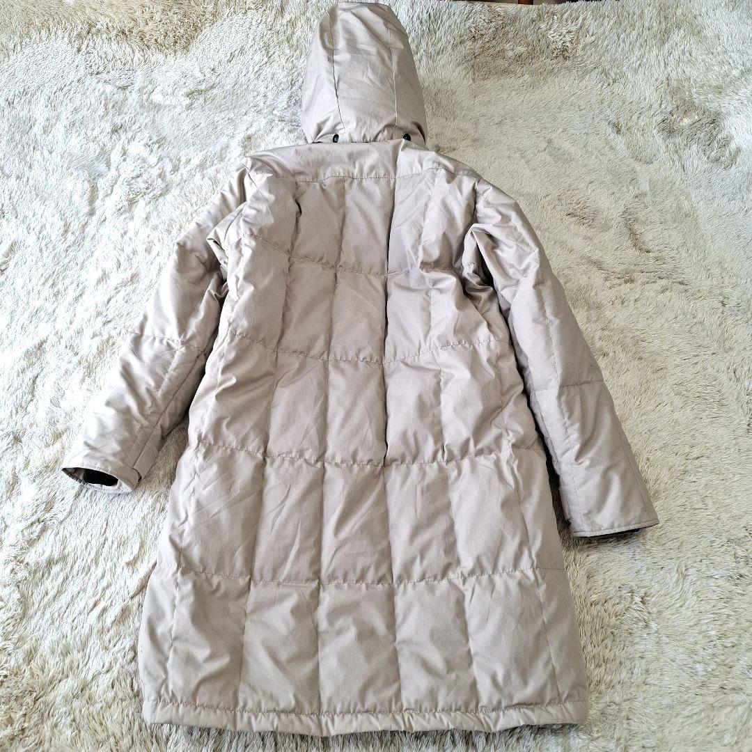 ザノースフェイス ロングダウンコート 茶タグ 80s アメリカ製 アイボリー M