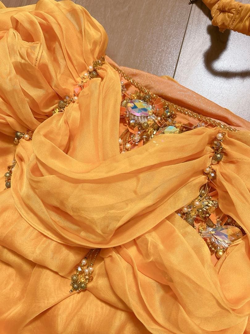 イマンザキ　Eman zaki ベリーダンス衣装　イエローオレンジ