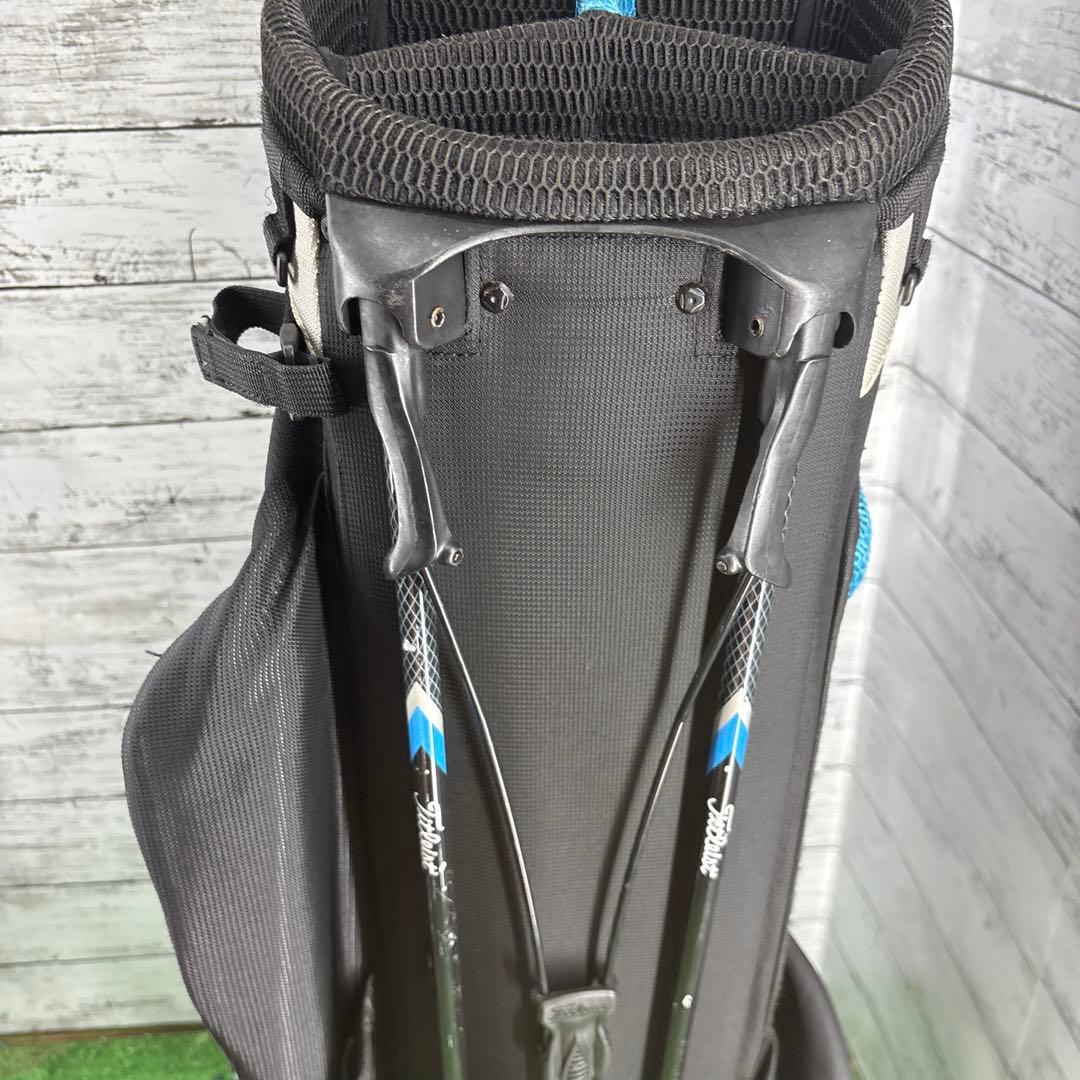 Titleist キャディバッグ スタンド付き 黒/青