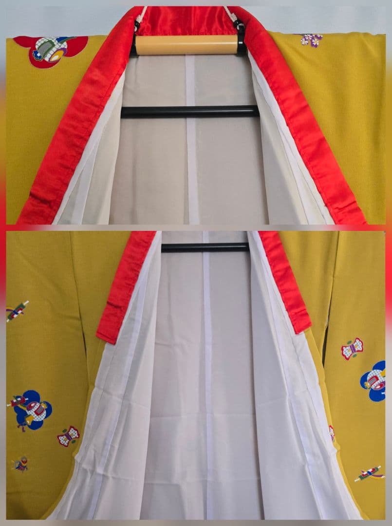 七五三 7歳 お着物セット 着物 作り帯 長襦袢 帯締め 帯揚げ しごき 草履