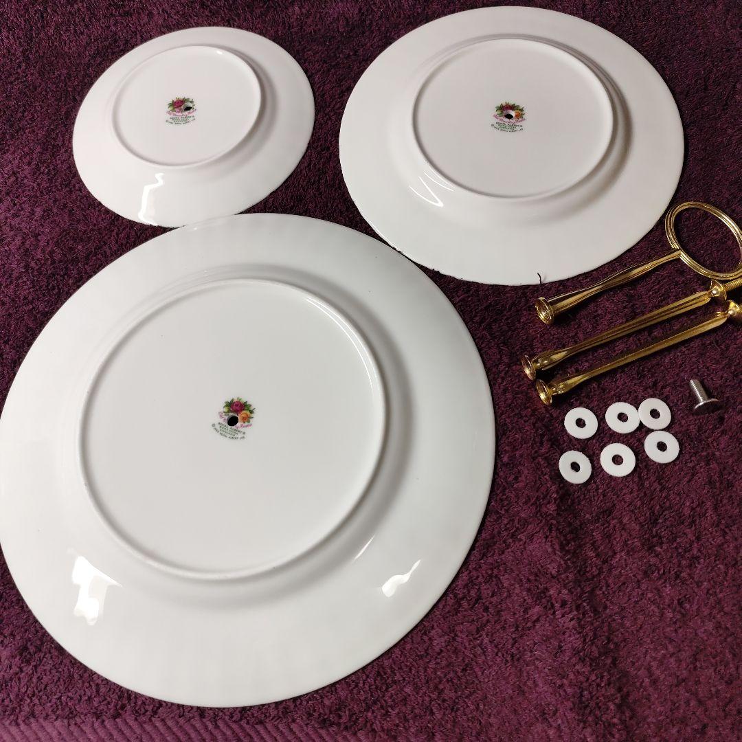 ロイヤルアルバート　オールドカントリーローズ　アフタヌーンティー用ケーキスタンド