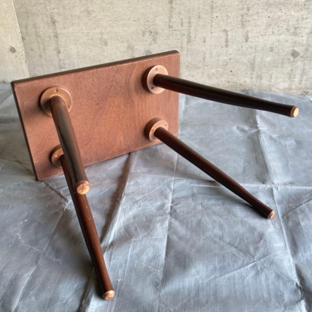 古いテーブル コーヒーテーブル サイドテーブル 木製 当時物 昭和レトロ