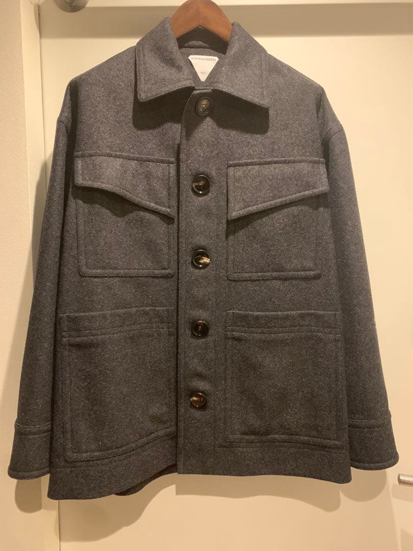 【美品】Bottega Veneta ステンカラーコート グレー 46 M