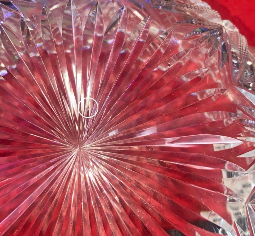 バカラ ギヤマン切子　大型鉢　Baccarat アンティーク品