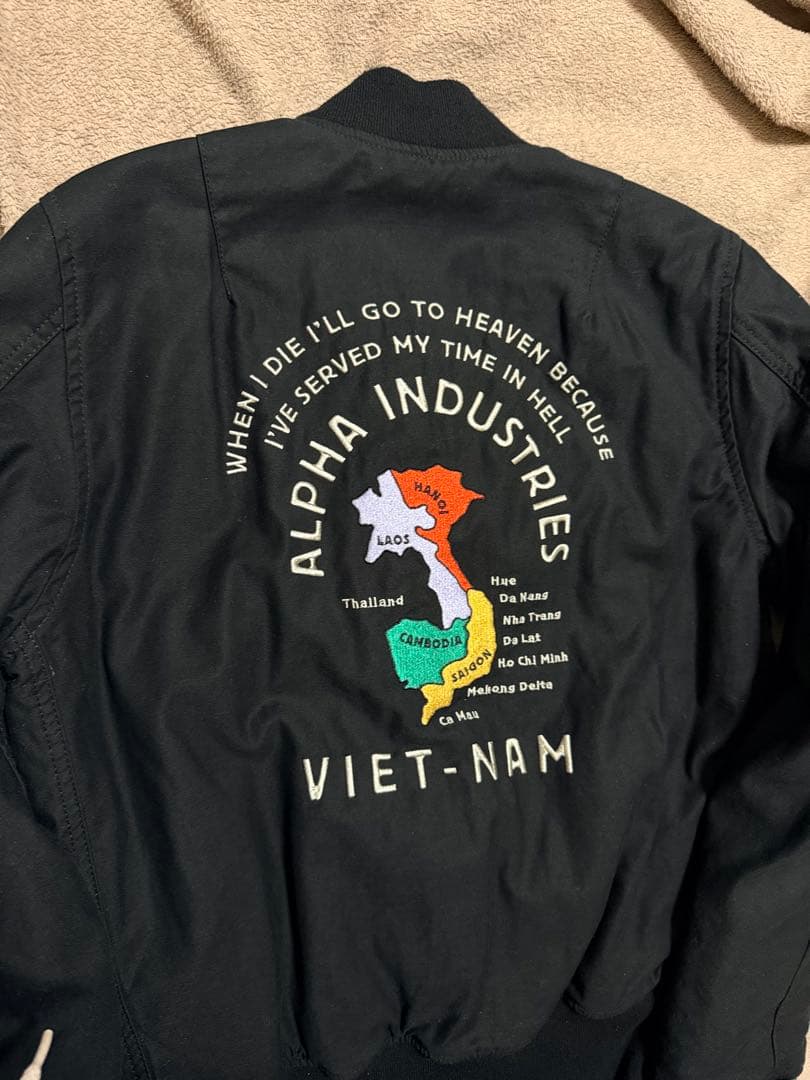 ALPHA USA 虎 ベトナム MA-1 スタジャン スカジャン unisex