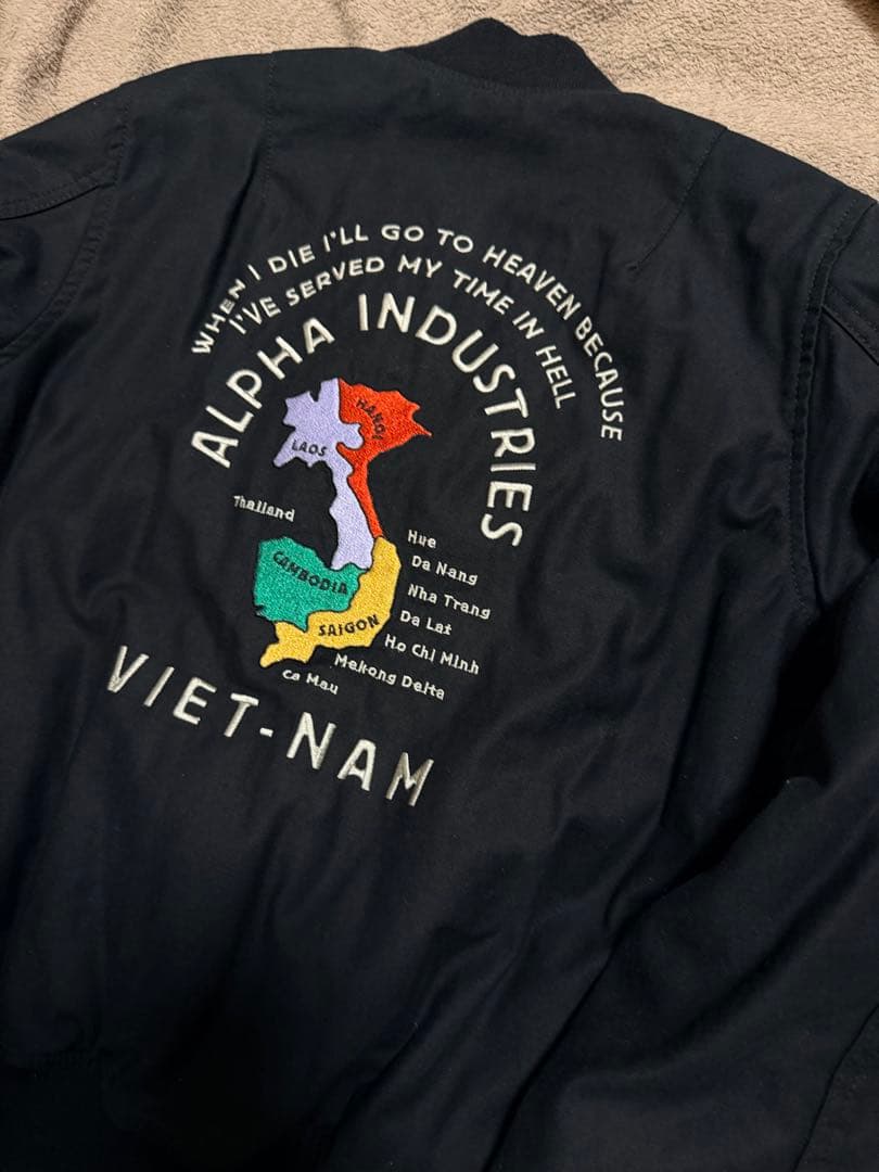 ALPHA USA 虎 ベトナム MA-1 スタジャン スカジャン unisex