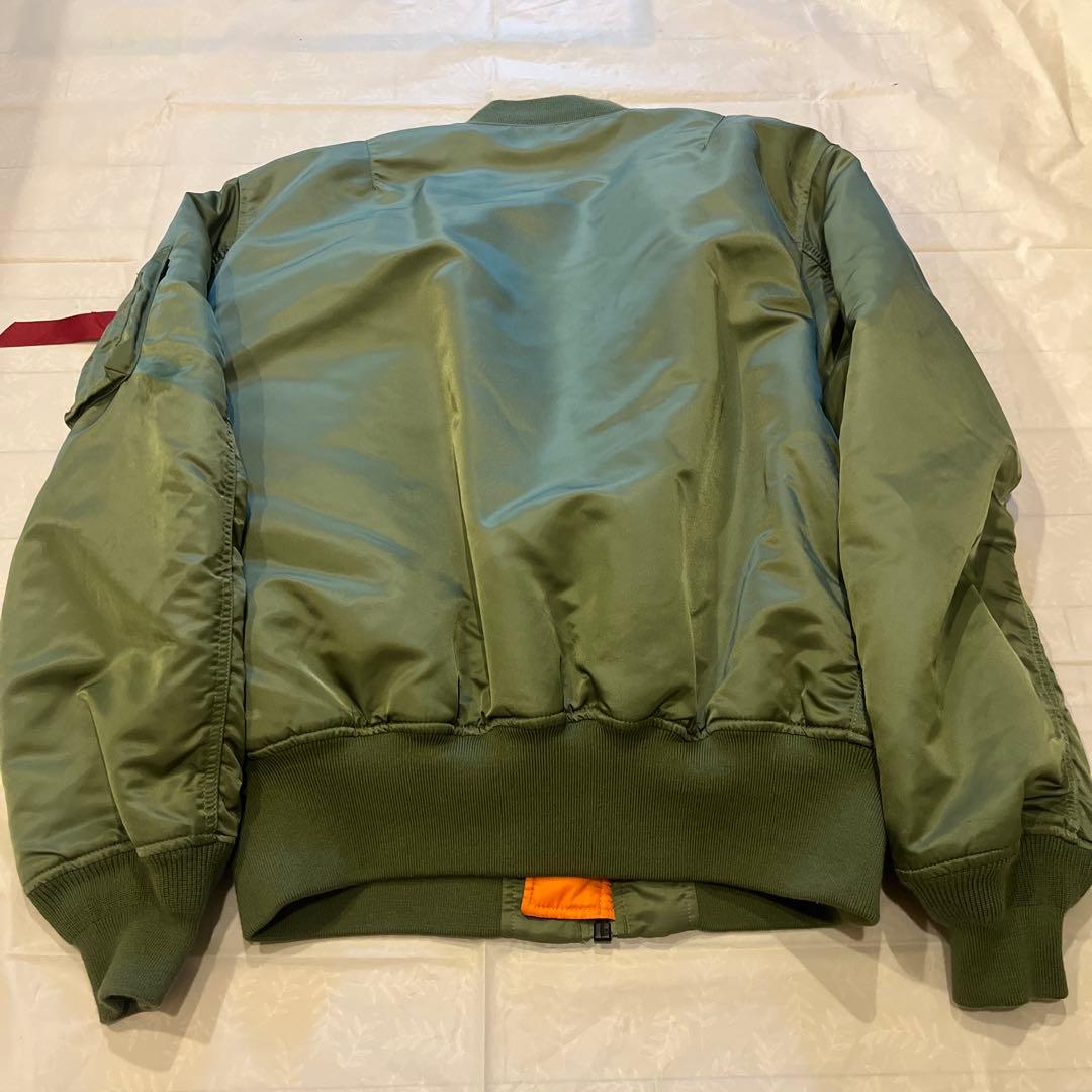 【極美品】アルファインダストリーズ MA-1 XL オリーブグリーン　カーキ