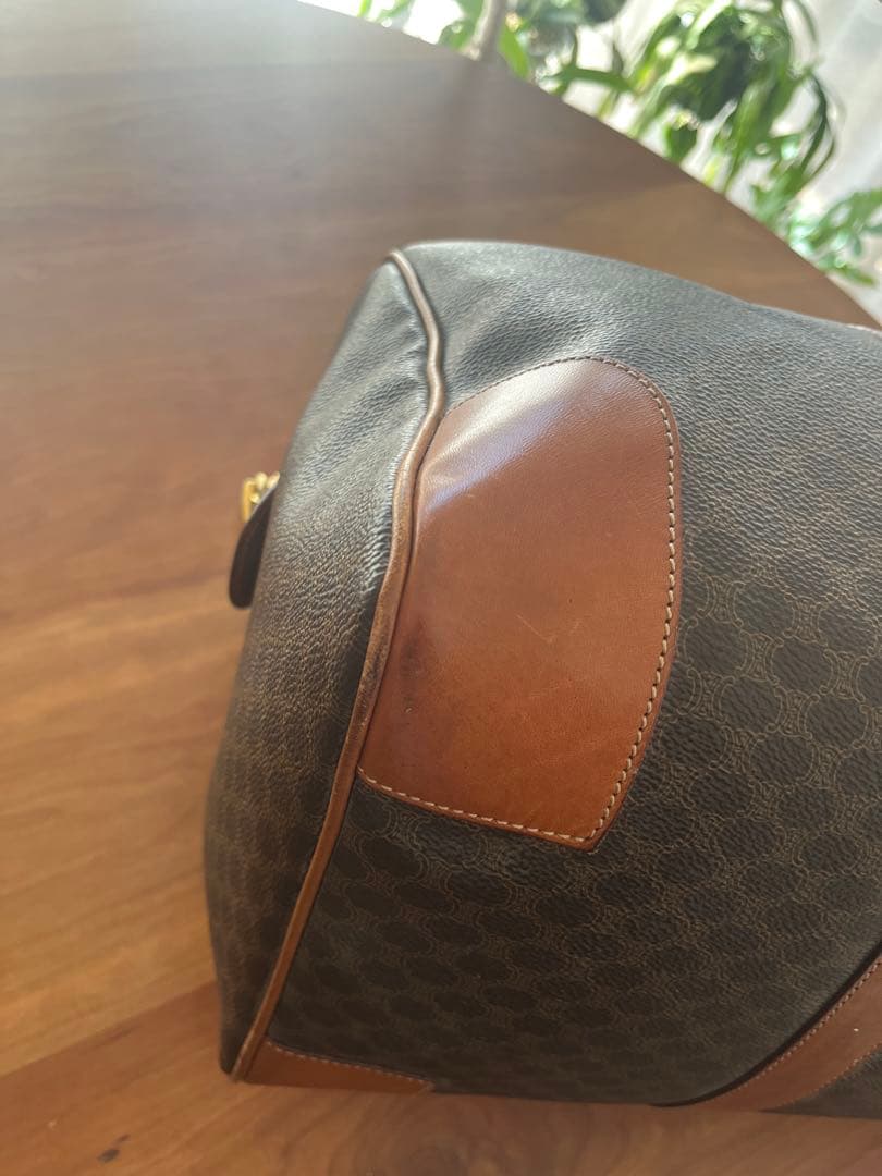 CELINE オールド セリーヌ マカダム ボストンバッグ ヴィンテージ