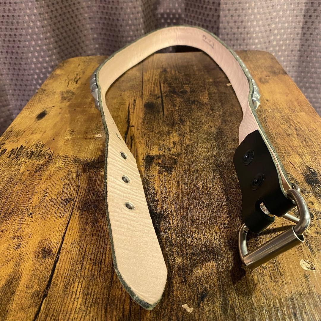 WENDY'Sウェンディーズ 2連ラージ ピラミッドスタッズ ベルト　イギリス製