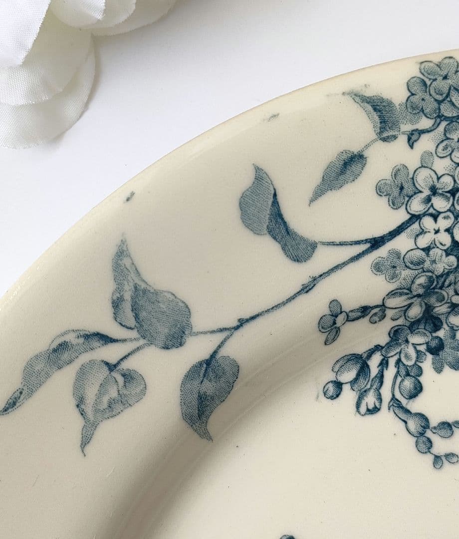 希少　美品　ジアン　LILAS 　平皿A　フランスアンティーク