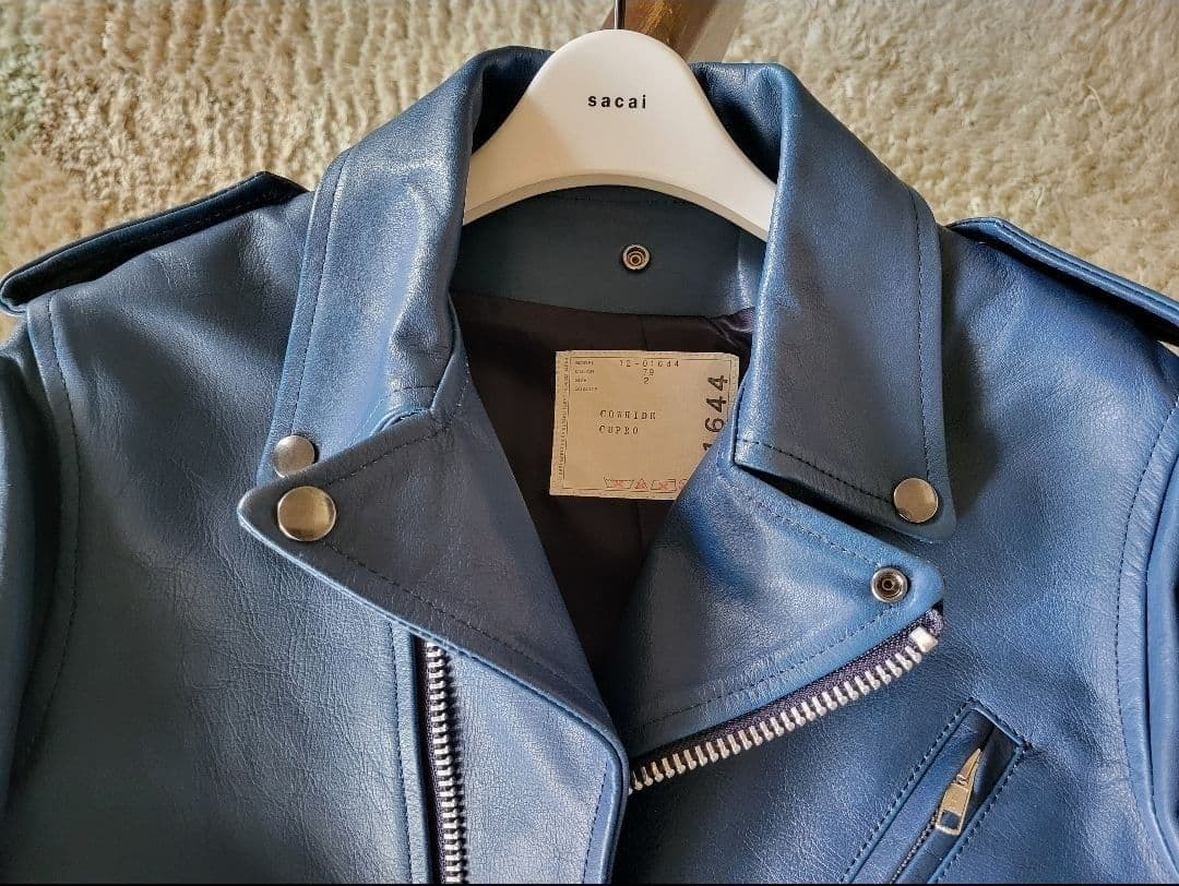sacai 超レア！牛革 レザー ライダースジャケット