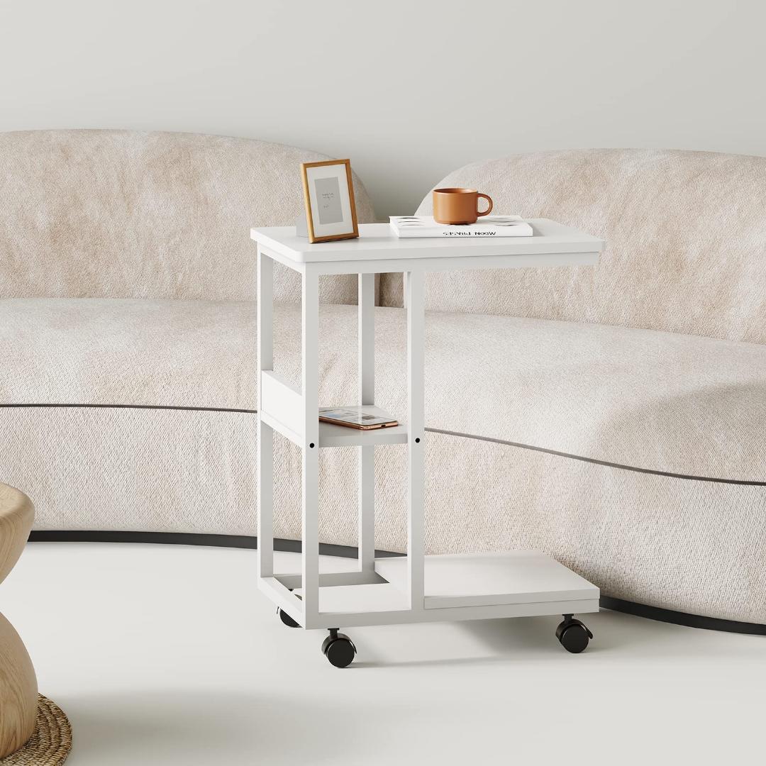 サイドテーブル コの字型ベッド キャスター付き サイドテーブル