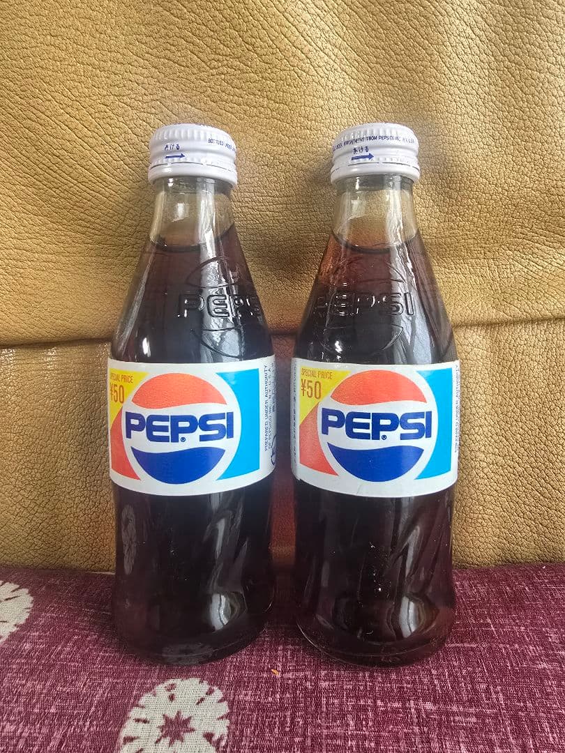 昭和レトロなペプシコーラのガラス瓶 190mL