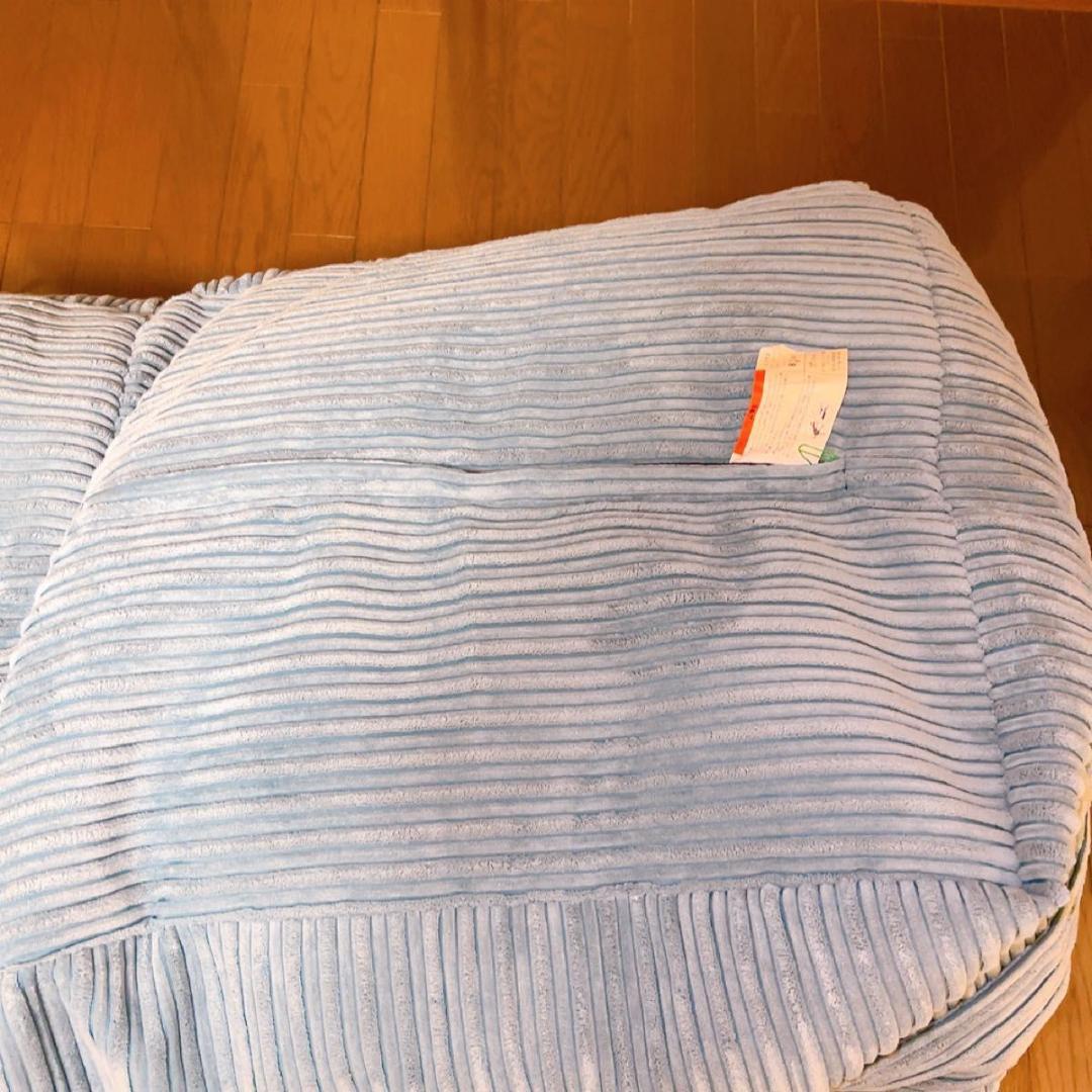 loungepug ジョセフィンソファビーズクッション ダークティール　2人掛け