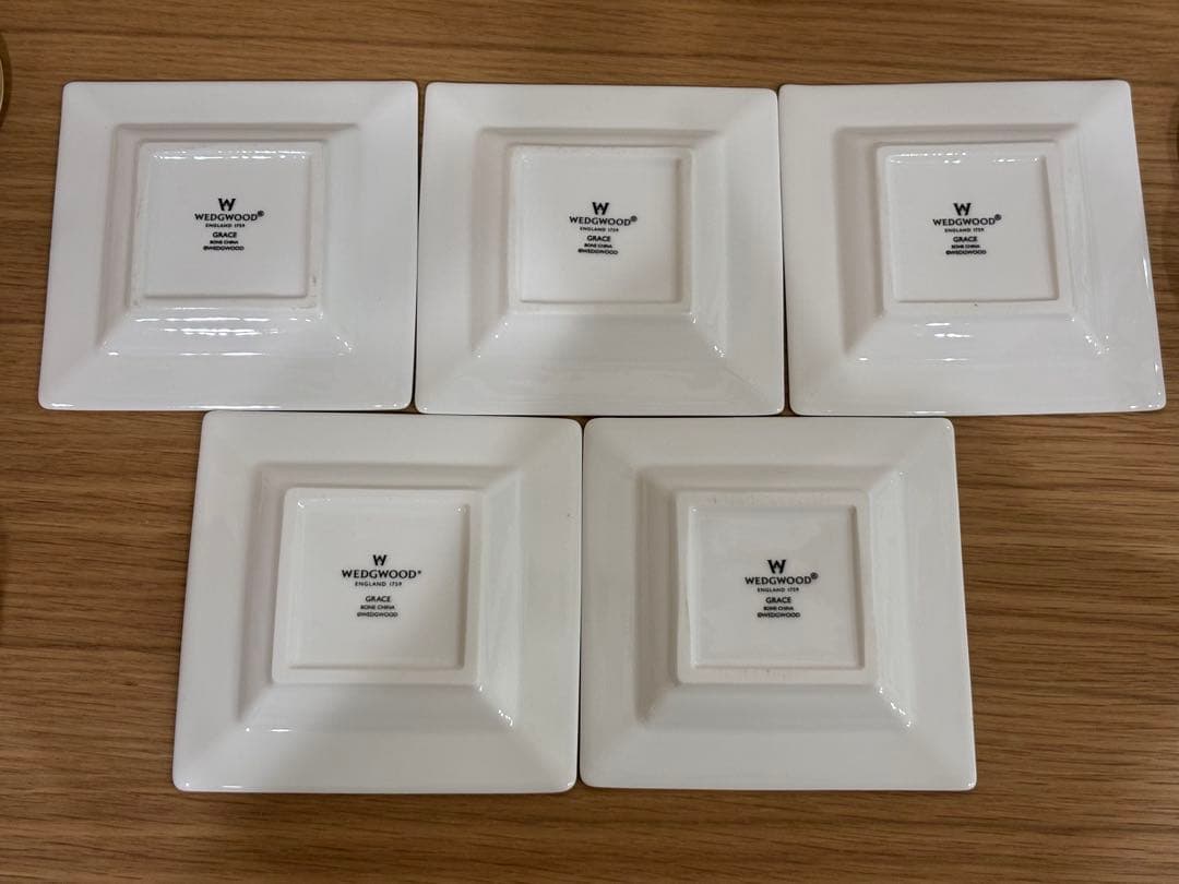 ウェッジウッド Grace カップ プレート 蓋付き 日本茶