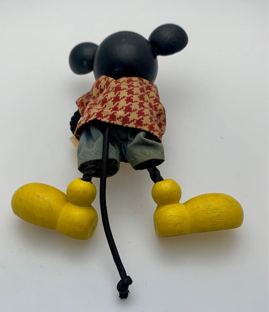 ミッキー 木製 温度計 レトロ ヴィンテージ ディズニー オールド Disney