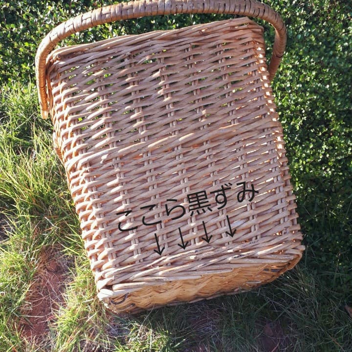 バスケット かご 洗濯カゴ ランドリー アンティーク 籠 アラログ