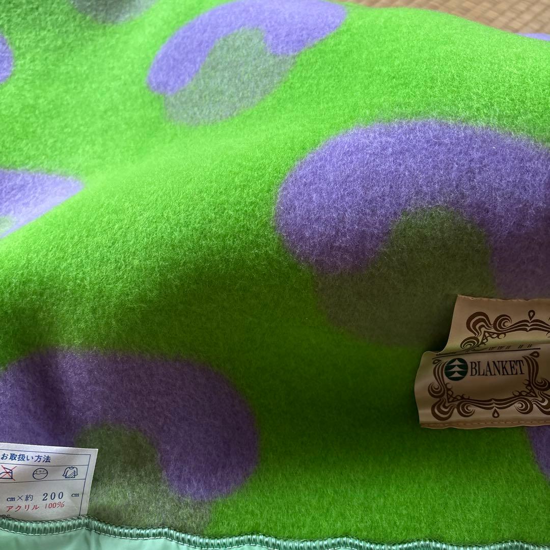 アクリル　ブランケット　毛布　レトロポップ
