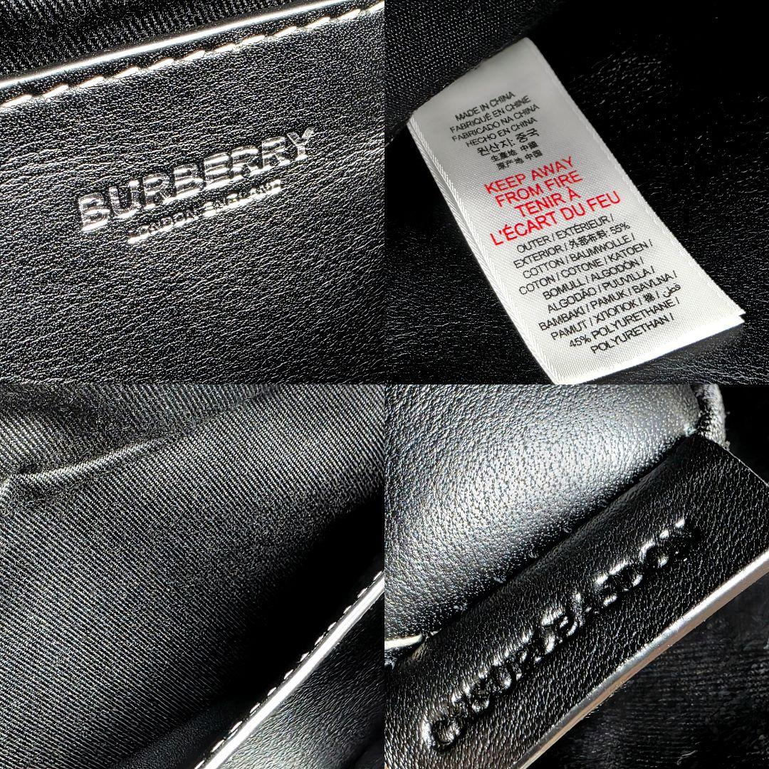 未使用 バーバリー BURBERRY チェック ロゴ ボディバッグ