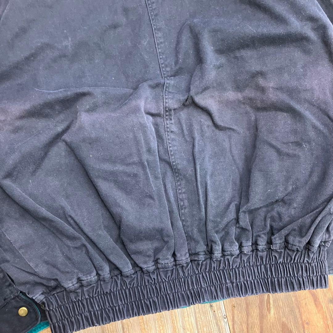 80s リバーシブル ハリントンジャケット 襟コーデュロイ VINTAGE