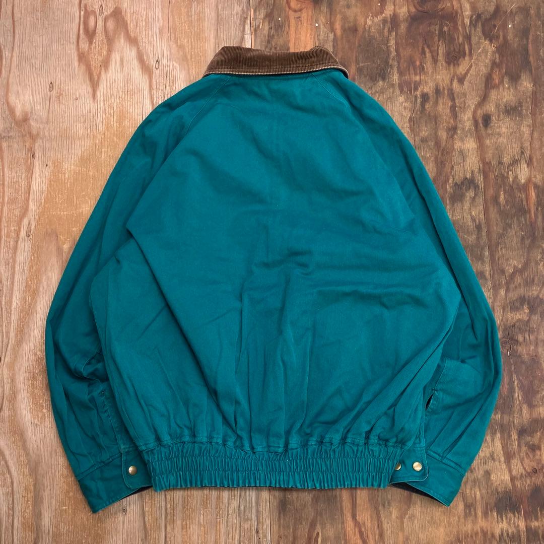 80s リバーシブル ハリントンジャケット 襟コーデュロイ VINTAGE