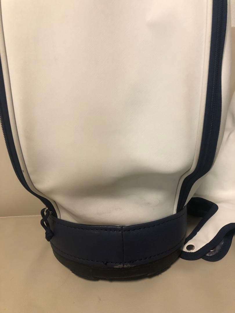 【送料込み】廃盤希少品　ecco キャディバッグ ホワイト/ネイビー/レッド