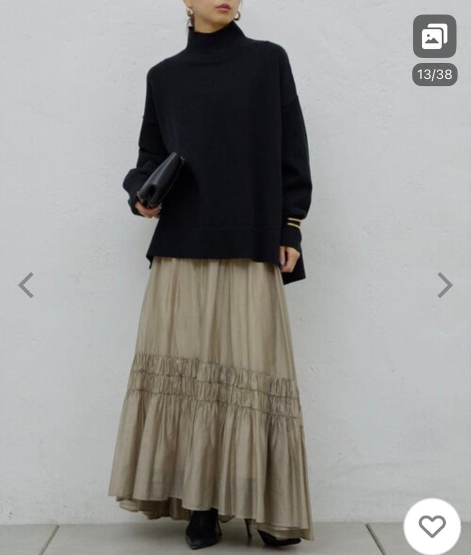 専用　 完売ブラック！ガランテ人気No.1 全骨格着痩せが叶う！オーバータートル