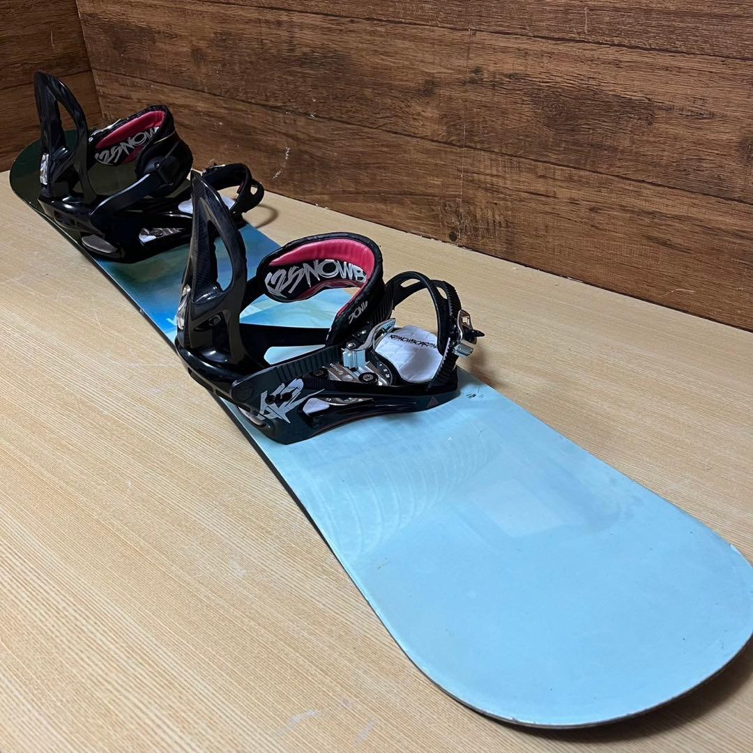 K2 初心者オススメ　メンズスノーボード2点セット　メンテナンス済み　バイン付き
