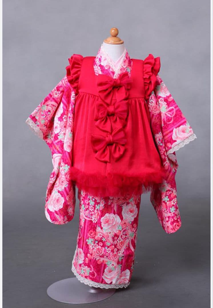 七五三　3歳　メゾピアノ　Mezzo Piano 被布セット　4点セット