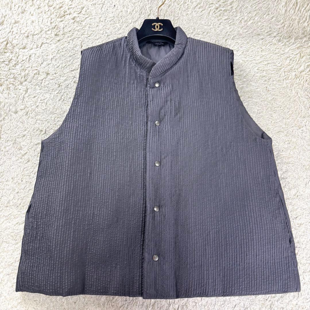 未使用級★ヤッコマリカルド 22AW ダウンベスト 中綿 総ピンタック L