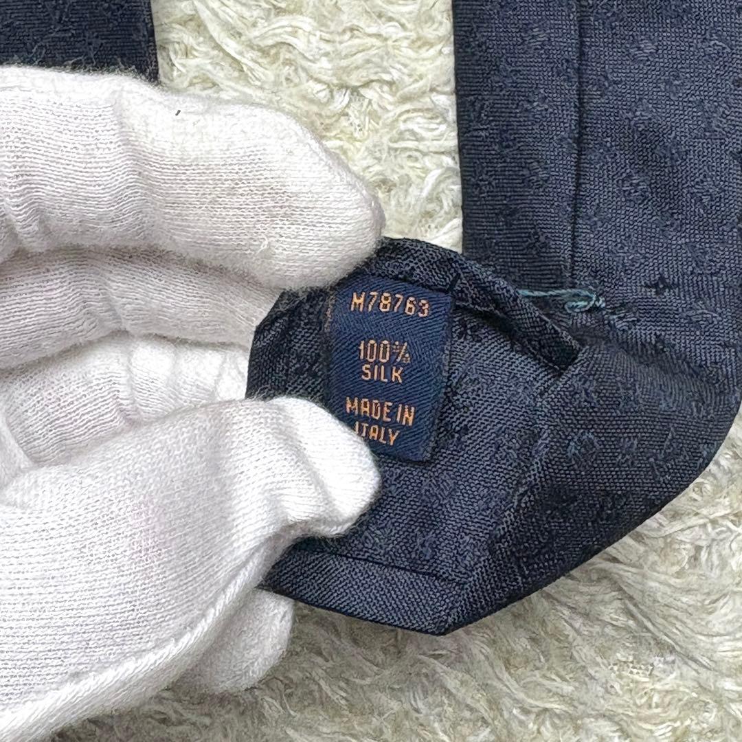 【極美品】ルイヴィトン シルクネクタイ モノグラム ミッシム クラヴァット LV