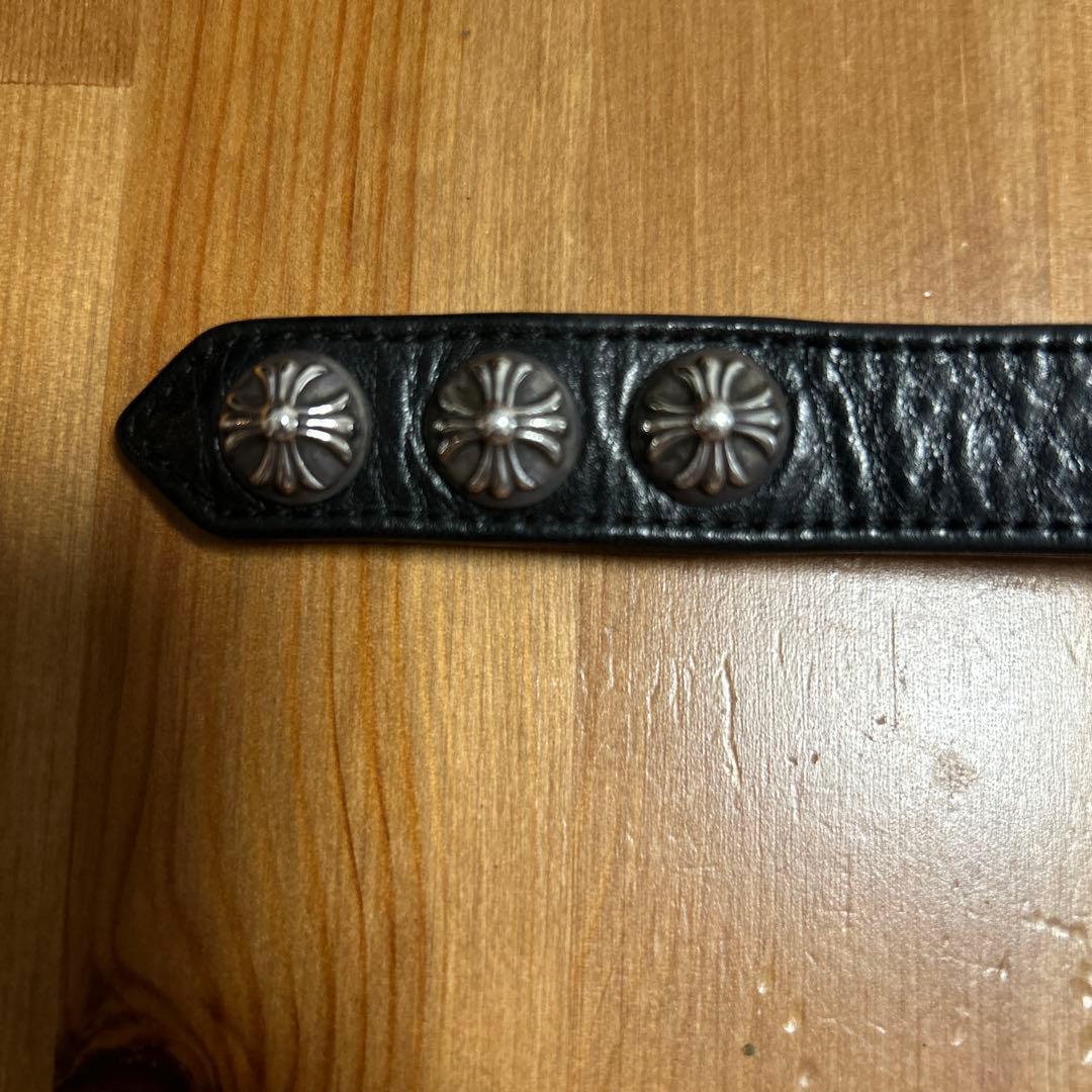 アクセサリー Chrome Hearts 3 Button 2 Snap Leather